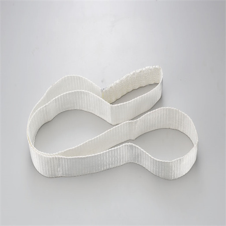 White Disposable Polyester Cargo Endless Webbing Lifting Slings For Steel Pipe